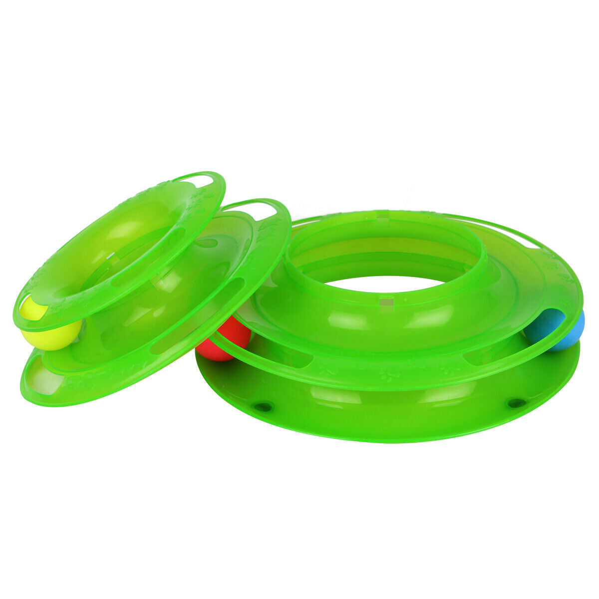 HKM-017747 Interactive Cat Play Station with Three Colorful Spinning Balls