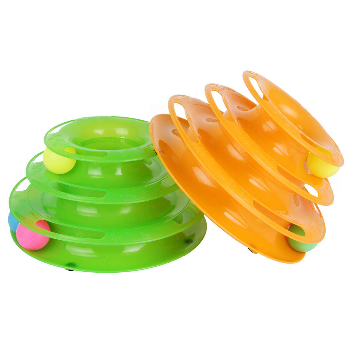 HKM-017747 Interactive Cat Play Station with Three Colorful Spinning Balls