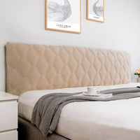 HKM-017747 Nordic Style Bedside Cover with Curved Wood Backrest and Soft Padding