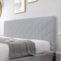 HKM-017747 Nordic Style Bedside Cover with Curved Wood Backrest and Soft Padding