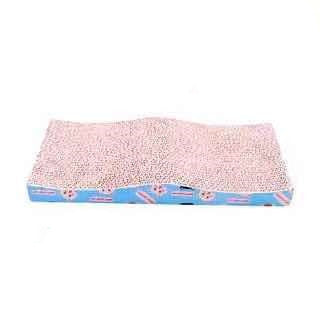 HKM-017939 High-Density Corrugated Paper Claw Shaped Round Cat Toy and Litter Box Accessory