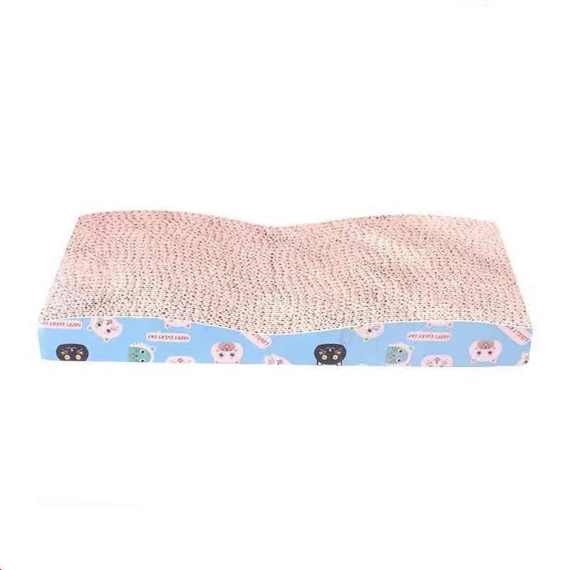 HKM-017939 High-Density Corrugated Paper Claw Shaped Round Cat Toy and Litter Box Accessory
