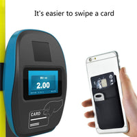 HKM-018003 Black Lycra Adhesive Card Holder for Mobile Phones - Stylish and Durable Accessory