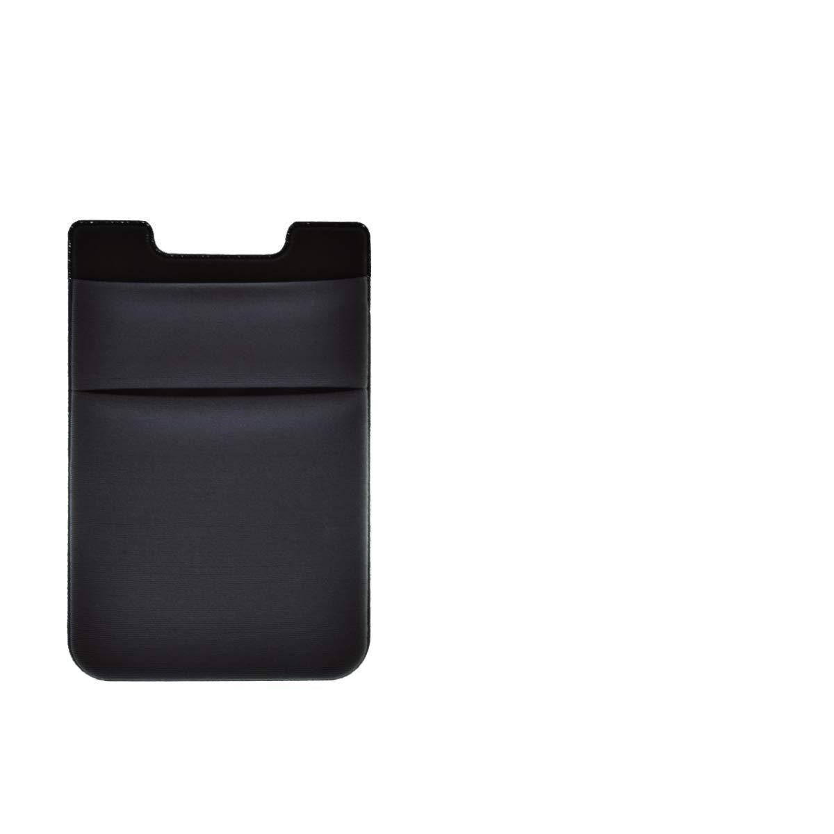 HKM-018003 Black Lycra Adhesive Card Holder for Mobile Phones - Stylish and Durable Accessory