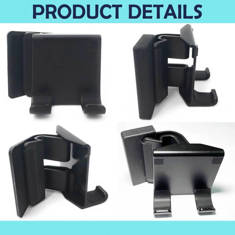 HKM-018131 Computer Screen Side Mobile Phone Holder - Fits Displays Up to 25mm Edge Thickness, ABS Material