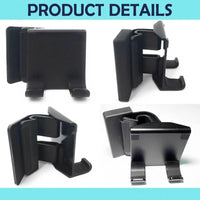 HKM-018131 Computer Screen Side Mobile Phone Holder - Fits Displays Up to 25mm Edge Thickness, ABS Material