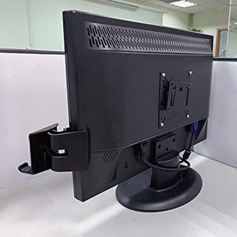 HKM-018131 Computer Screen Side Mobile Phone Holder - Fits Displays Up to 25mm Edge Thickness, ABS Material