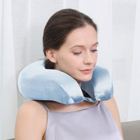 HKM-018195 Silk U-Shape Neck Pillow in Solid Colors for Adults - Various Options Available