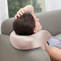 HKM-018195 Silk U-Shape Neck Pillow in Solid Colors for Adults - Various Options Available