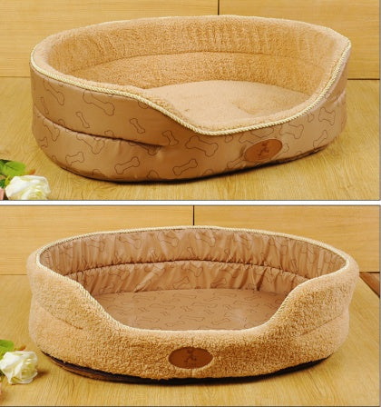 HKM-018259 Cozy and Durable Pet Kennel with Soft Shu Cotton Wool and Fleece Suede, Multiple Sizes Available