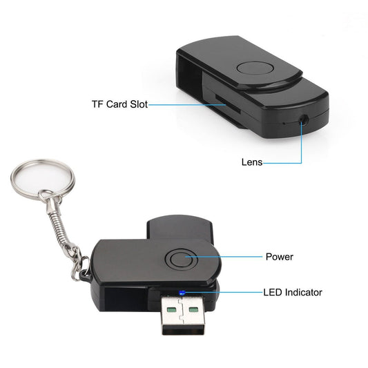 HKM-018259 Voice Activated USB Recorder with 1230 Minutes of WAV Audio Storage