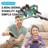 HKM-018323 Six-Channel Foam Remote-Controlled Aircraft with One-Button Return Function and LED Lights for Ages 14 and Up