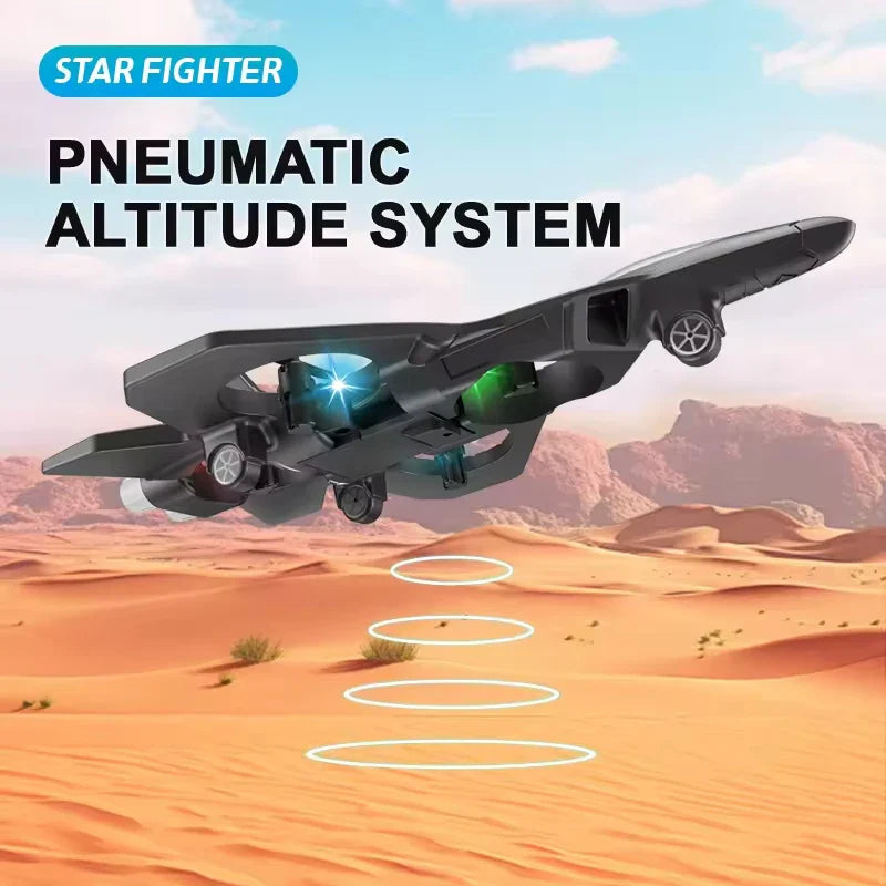 HKM-018323 Six-Channel Foam Remote-Controlled Aircraft with One-Button Return Function and LED Lights for Ages 14 and Up
