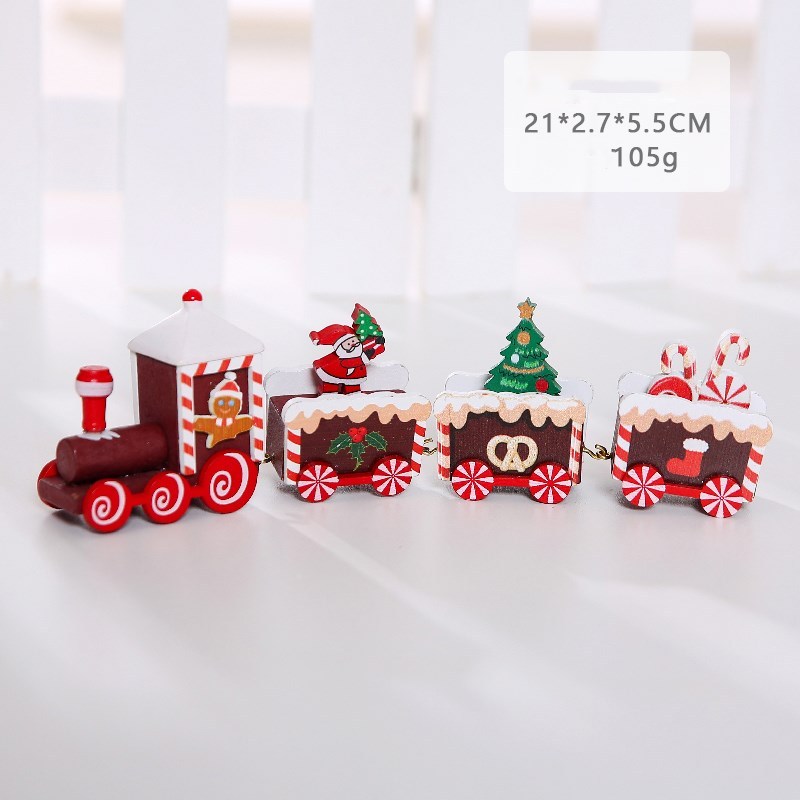 HKM-018515 Christmas Wooden Calendar Scene Decoration Toy - Single Pack