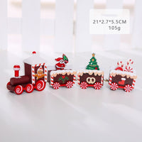 HKM-018515 Christmas Wooden Calendar Scene Decoration Toy - Single Pack