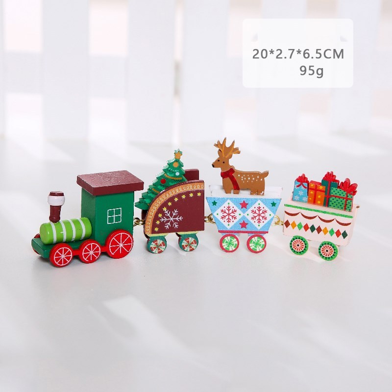 HKM-018515 Christmas Wooden Calendar Scene Decoration Toy - Single Pack