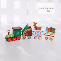 HKM-018515 Christmas Wooden Calendar Scene Decoration Toy - Single Pack
