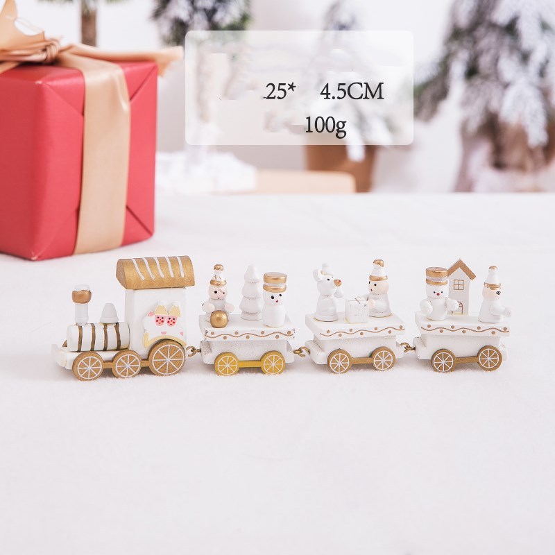 HKM-018515 Christmas Wooden Calendar Scene Decoration Toy - Single Pack