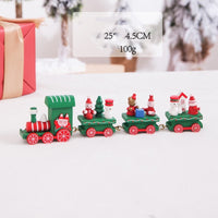 HKM-018515 Christmas Wooden Calendar Scene Decoration Toy - Single Pack
