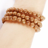 HKM-018579 Wood Agate Strap Compatible with All iWatch Series - Natural Alloy Logs, Lightweight 30g