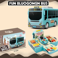 HKM-018707 Driving Simulation School Bus Toy for Pretend Play – Ages 5 to 13, Plastic Model