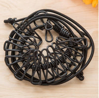 HKM-018899 Compact Outdoor Travel Clothesline - 185.2cm with Durable Clips (1.8 x 5.5cm)