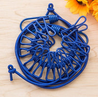HKM-018899 Compact Outdoor Travel Clothesline - 185.2cm with Durable Clips (1.8 x 5.5cm)