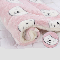 HKM-019091 Thickened Flannel Blanket for Cats and Dogs - Soft, Comfortable, Non-Slip Pet Cover