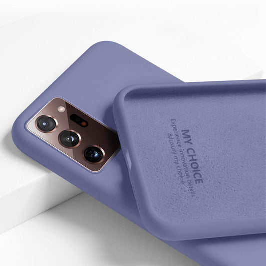 HKM-019155 Liquid Soft Silicone Phone Case for Samsung A50, Border Type, Available in Multiple Colors