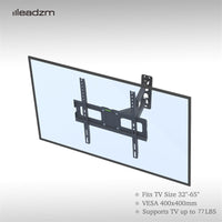 HKM-019411 32-65 Inch TV Wall Mount Bracket with Adjustable Tilt, Load Capacity 35kg, Space-Saving Design