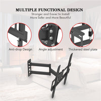 HKM-019411 32-65 Inch TV Wall Mount Bracket with Adjustable Tilt, Load Capacity 35kg, Space-Saving Design