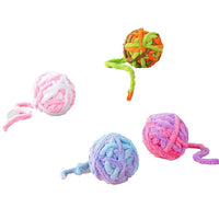HKM-019667 Pet Silent Cat Toy, Wool Ball, Cat Toy Ball, Plush, Boring, Durable, Teeth Grinding, Playing With Little Cats, Chewing, Cat Toy Stick