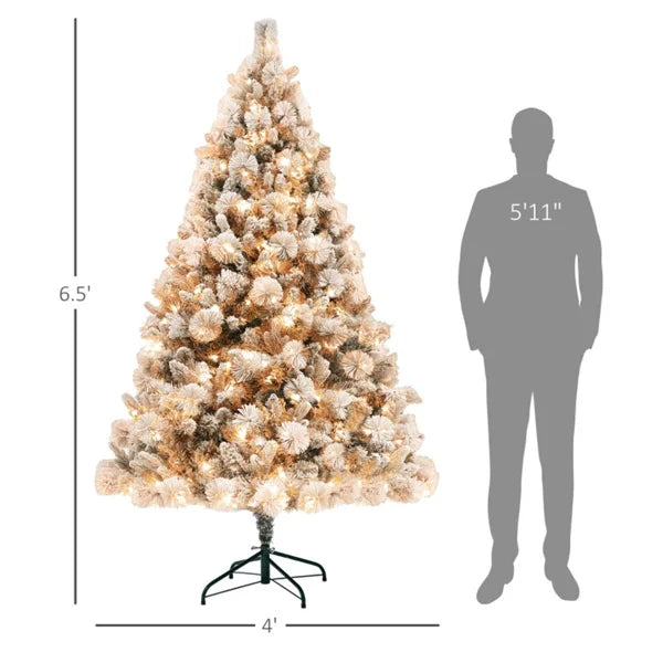 KTX-019667 Pre-Lit Artificial Christmas Tree, 6.5 ft Customizable Size for Personalized Holiday Decor, Model D0100HAYFNAD0102HQNY7U