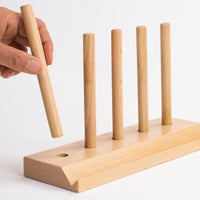 HKM-019795 Montessori Wooden Math Abacus Number Blocks for Early Preschool Learning, Age 3+