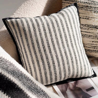HKM-020179 Black and White Houndstooth and Checkerboard Decorative Pillow Collection, 45x45cm and 30x50cm Options