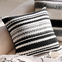 HKM-020179 Black and White Houndstooth and Checkerboard Decorative Pillow Collection, 45x45cm and 30x50cm Options