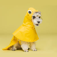 HKM-020179 Waterproof Cape-style Dog Raincoat in Blue, Purple, Yellow, and Green - Available in Sizes S to XXL