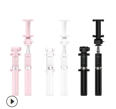 HKM-020435 Bluetooth Tripod Selfie Stick with Remote Control - Aluminum Alloy, Extendable 27.5cm to 195.5cm, Compatible with iPhone, Android, and More