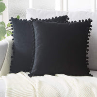 HKM-020435 Nordic Plush Solid Color Cushion Cover for Home and Office, 45x45 cm