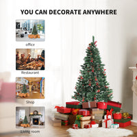 HKM-020499 PVC Christmas Tree Decoration for Window Display – Festive Snowfall Theme