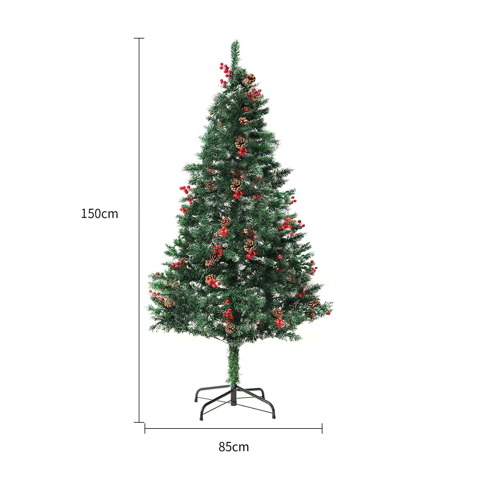 HKM-020499 PVC Christmas Tree Decoration for Window Display – Festive Snowfall Theme