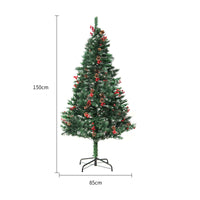 HKM-020499 PVC Christmas Tree Decoration for Window Display – Festive Snowfall Theme