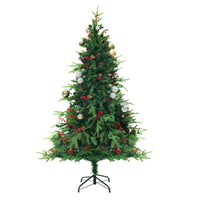 HKM-020499 PVC Christmas Tree Decoration for Window Display – Festive Snowfall Theme