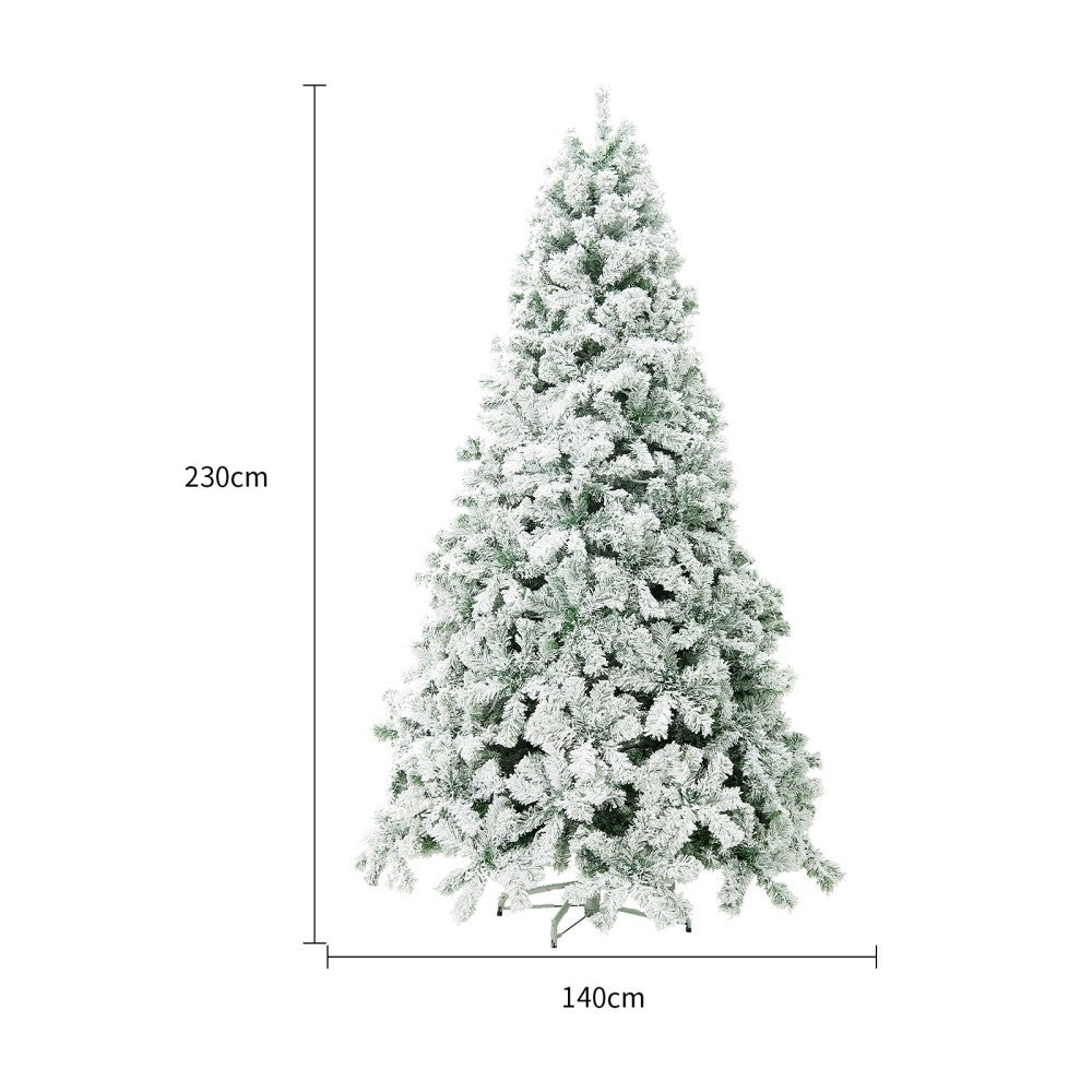 HKM-020499 PVC Christmas Tree Decoration for Window Display – Festive Snowfall Theme