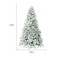 HKM-020499 PVC Christmas Tree Decoration for Window Display – Festive Snowfall Theme