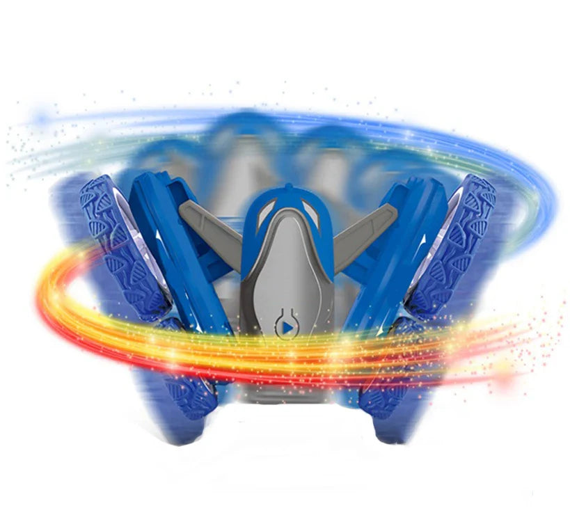 HKM-020627 2.4GHz Double-Sided Remote Control Stunt Car with Lights and Music - Indoor/Outdoor Fun for Ages 5 and Up