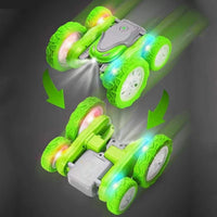 HKM-020627 2.4GHz Double-Sided Remote Control Stunt Car with Lights and Music - Indoor/Outdoor Fun for Ages 5 and Up