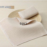 HKM-020627 Honeycomb Absorbent Cotton Face Towels - 3 Pack or 6 Pack in Various Colors