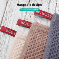 HKM-020627 Honeycomb Absorbent Cotton Face Towels - 3 Pack or 6 Pack in Various Colors