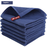 HKM-020627 Honeycomb Absorbent Cotton Face Towels - 3 Pack or 6 Pack in Various Colors